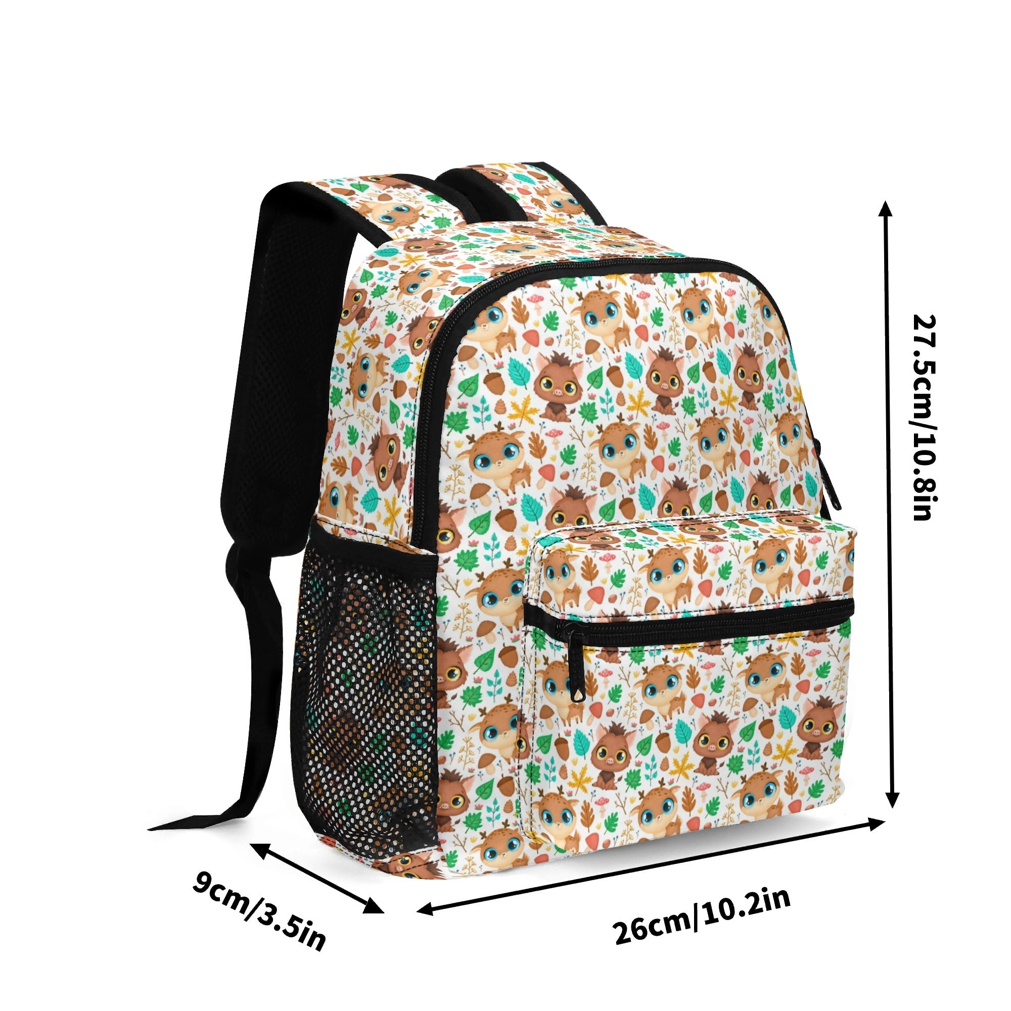 Personalised - Cute Animals - Small Kids Backpack, Name On Back Personalised Small Kids Backpack animal Printed Offshore