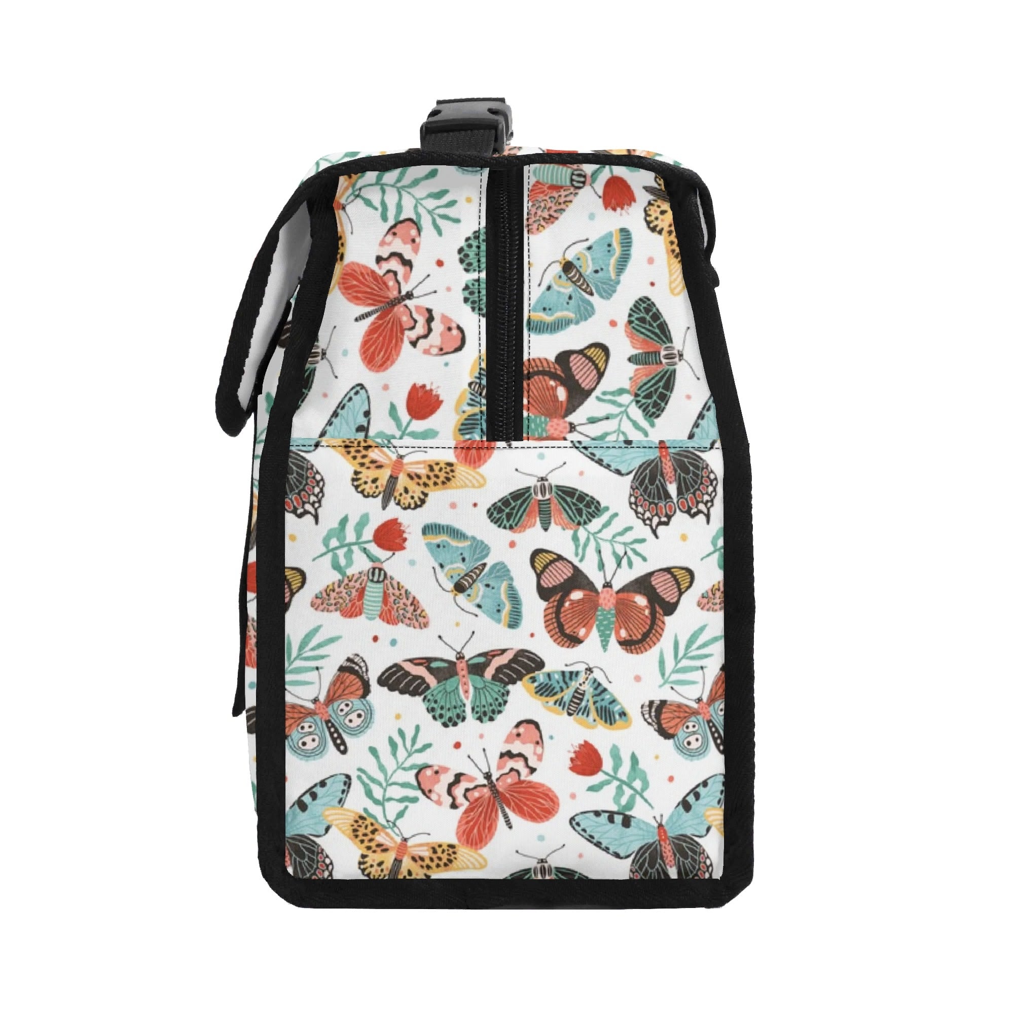 Pretty Moths And Butterflies Flip-top Lunch Bag Flip Top Lunch Bag animal Printed Offshore