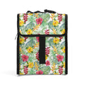 Tropical Flowers On White Flip-top Lunch Bag Default Title Flip Top Lunch Bag Plants Printed Offshore