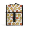 Round Pizzas On White Flip-top Lunch Bag Default Title Flip Top Lunch Bag Food Printed Offshore