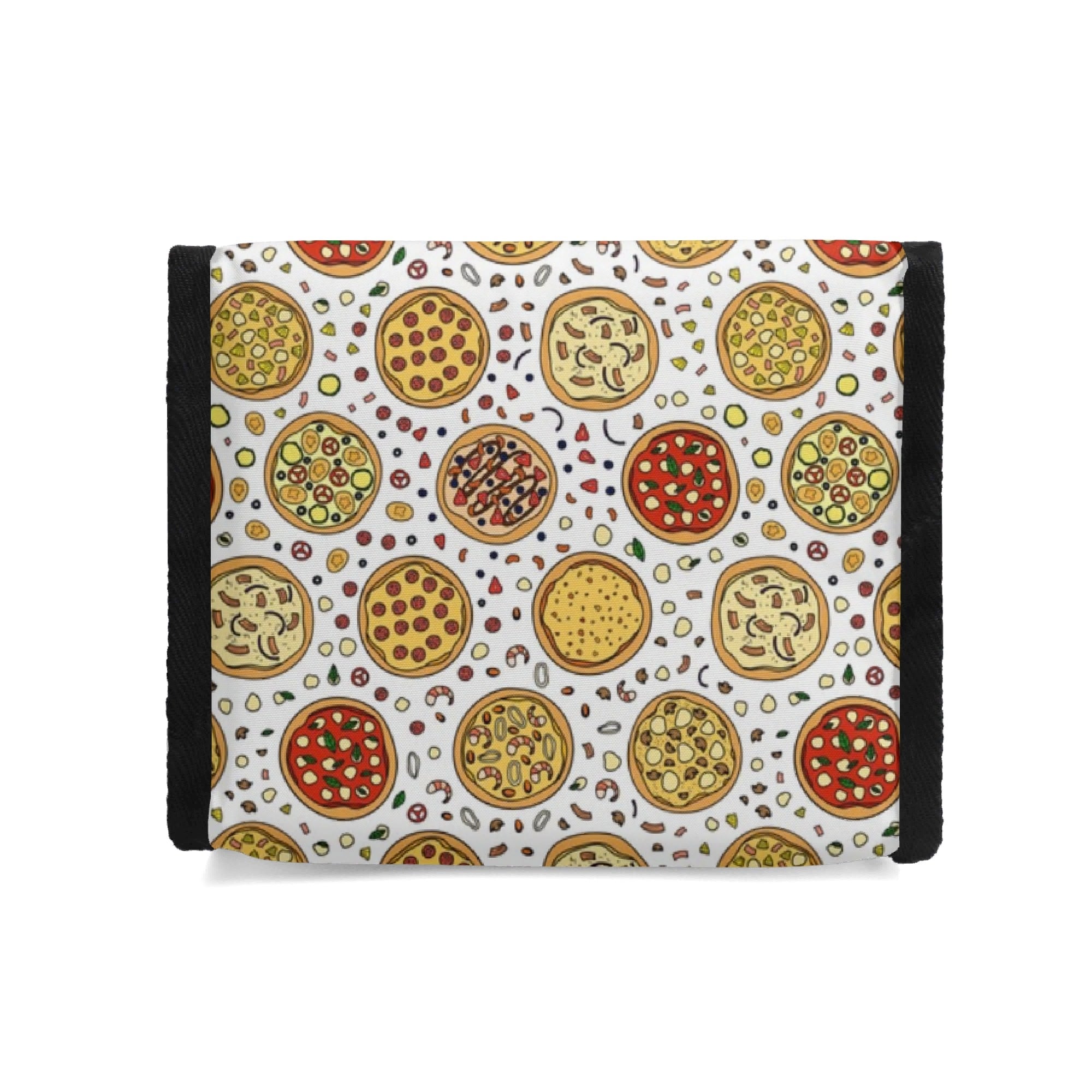Round Pizzas On White Flip-top Lunch Bag Flip Top Lunch Bag Food Printed Offshore