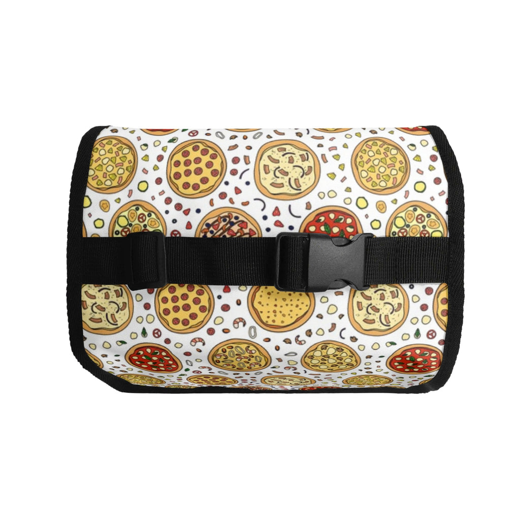 Round Pizzas On White Flip-top Lunch Bag Flip Top Lunch Bag Food Printed Offshore
