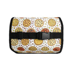 Round Pizzas On White Flip-top Lunch Bag Flip Top Lunch Bag Food Printed Offshore