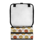 Round Pizzas On White Flip-top Lunch Bag Flip Top Lunch Bag Food Printed Offshore