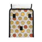Round Pizzas On White Flip-top Lunch Bag Flip Top Lunch Bag Food Printed Offshore
