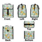 Tropical Flowers And Leaves Flip-top Lunch Bag Flip Top Lunch Bag Plants Printed Offshore