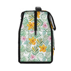 Tropical Flowers And Leaves Flip-top Lunch Bag Flip Top Lunch Bag Plants Printed Offshore