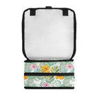 Tropical Flowers And Leaves Flip-top Lunch Bag Flip Top Lunch Bag Plants Printed Offshore