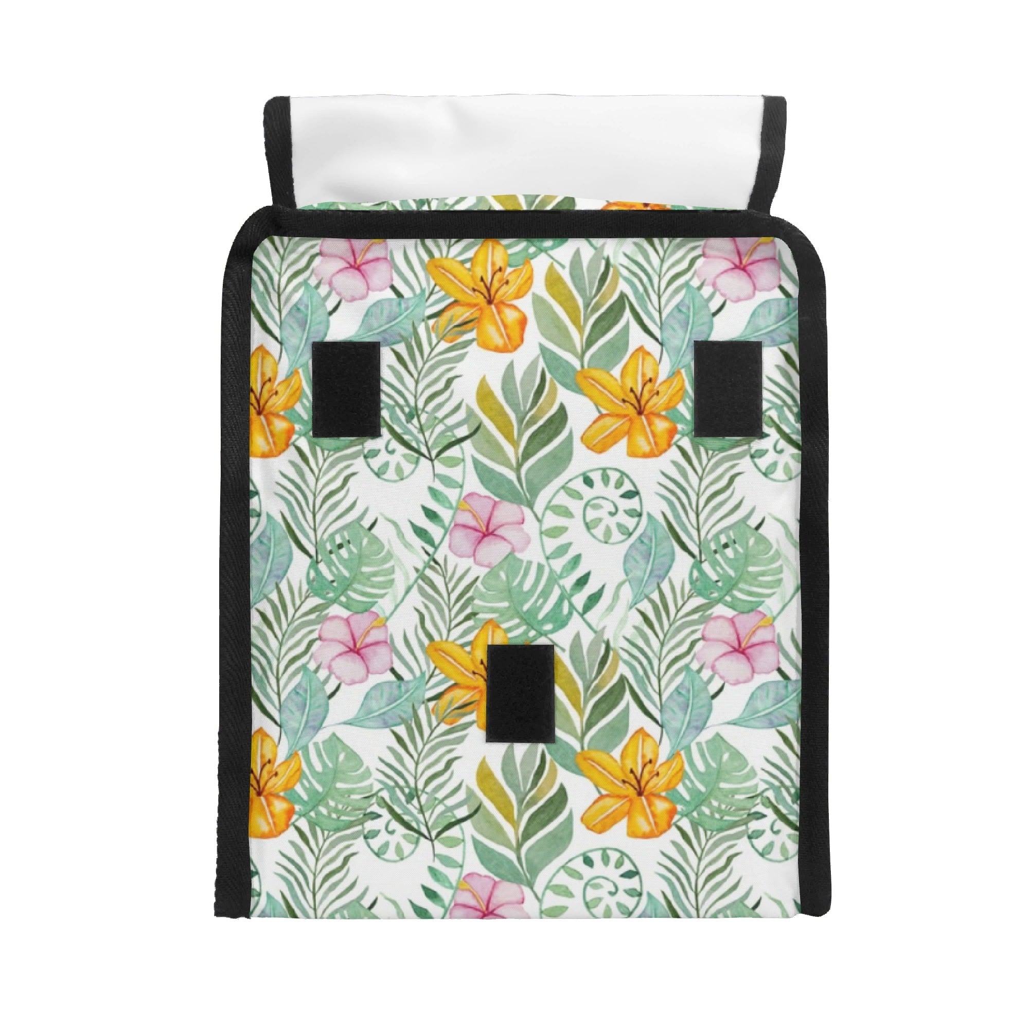 Tropical Flowers And Leaves Flip-top Lunch Bag Flip Top Lunch Bag Plants Printed Offshore