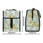 Tropical Flowers And Leaves Flip-top Lunch Bag Flip Top Lunch Bag Plants Printed Offshore