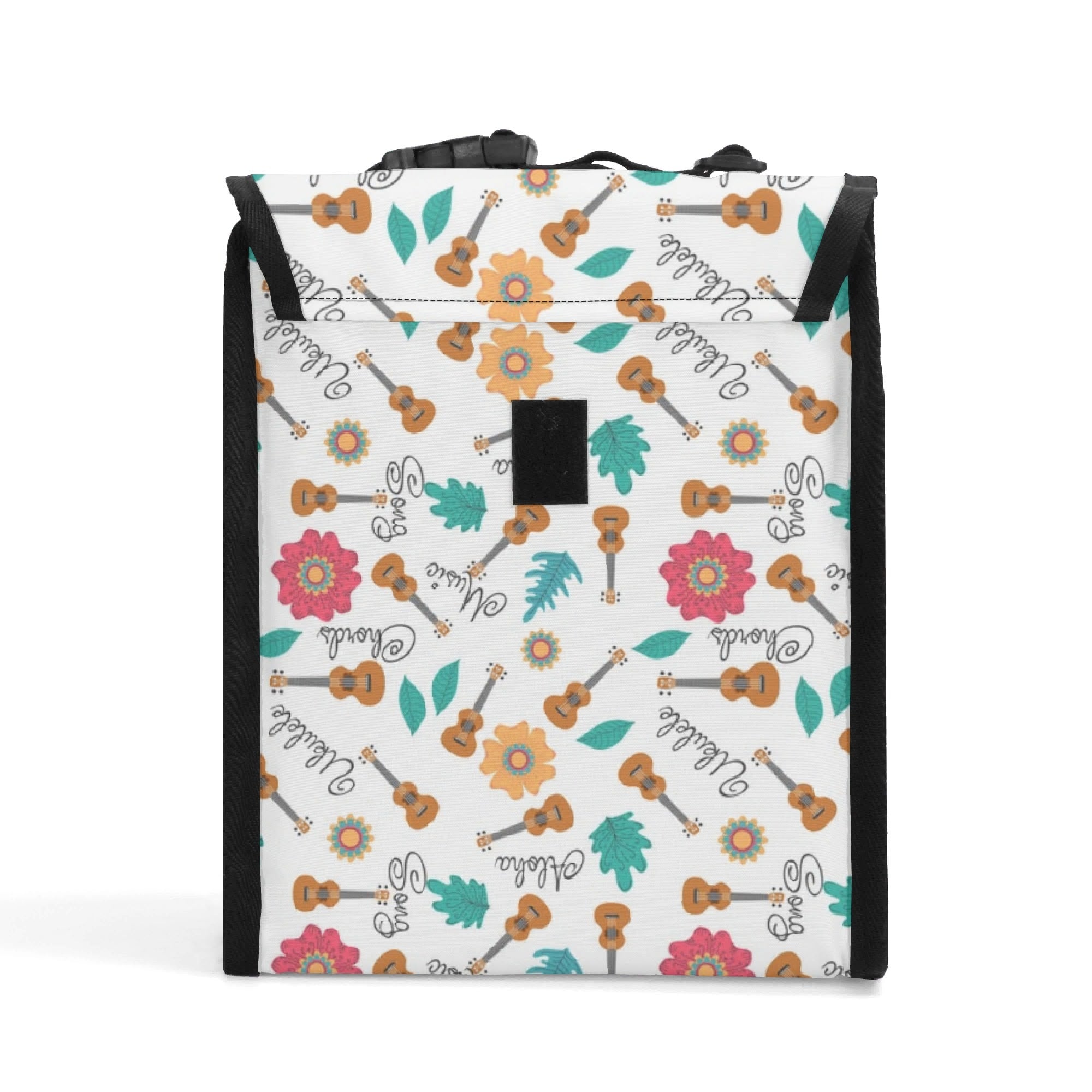 Ukulele Flip-top Lunch Bag Flip Top Lunch Bag Music Printed Offshore