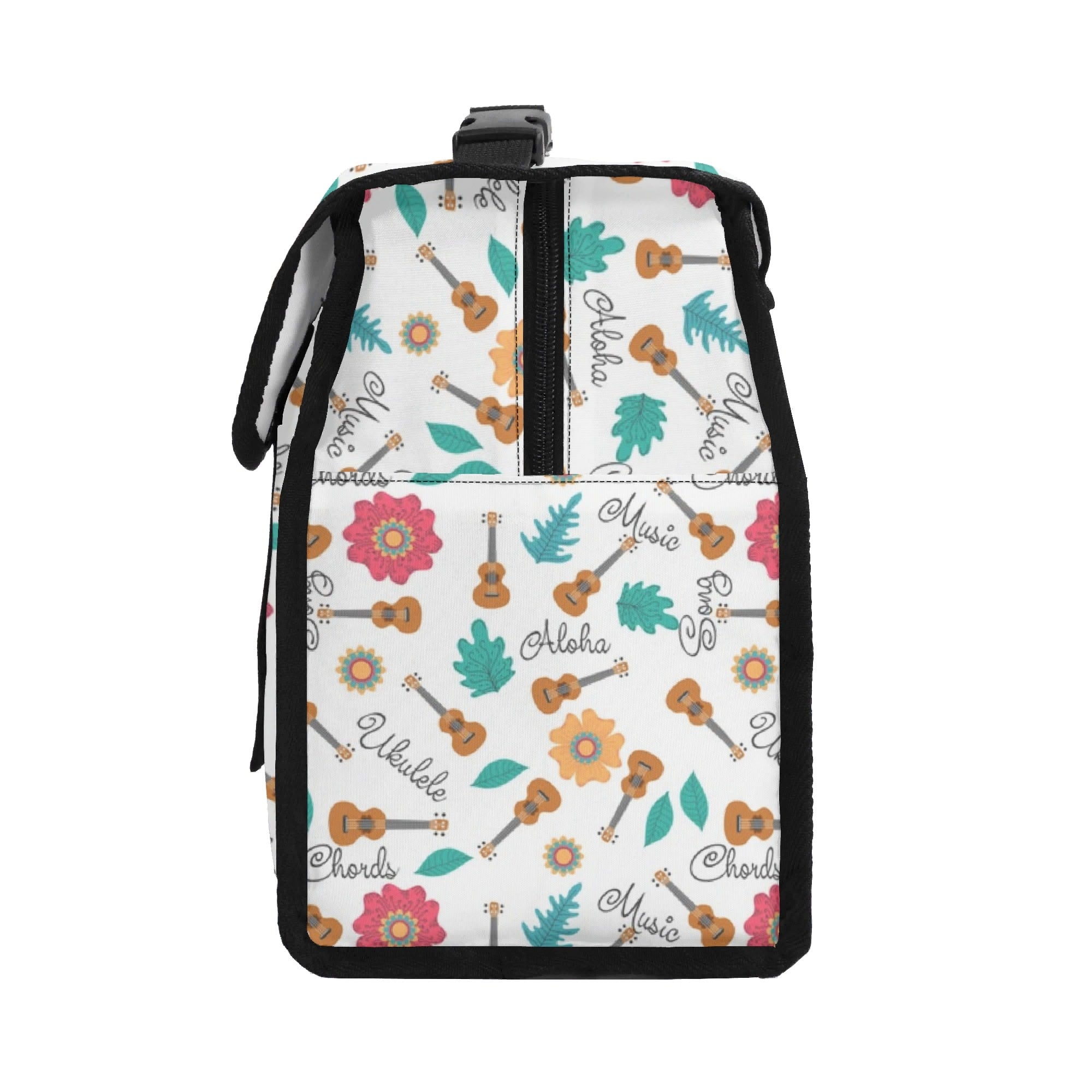 Ukulele Flip-top Lunch Bag Flip Top Lunch Bag Music Printed Offshore