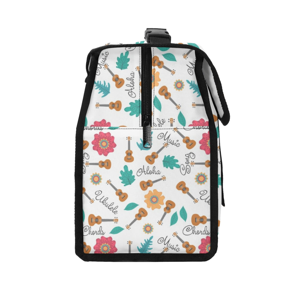 Ukulele Flip-top Lunch Bag Flip Top Lunch Bag Music Printed Offshore