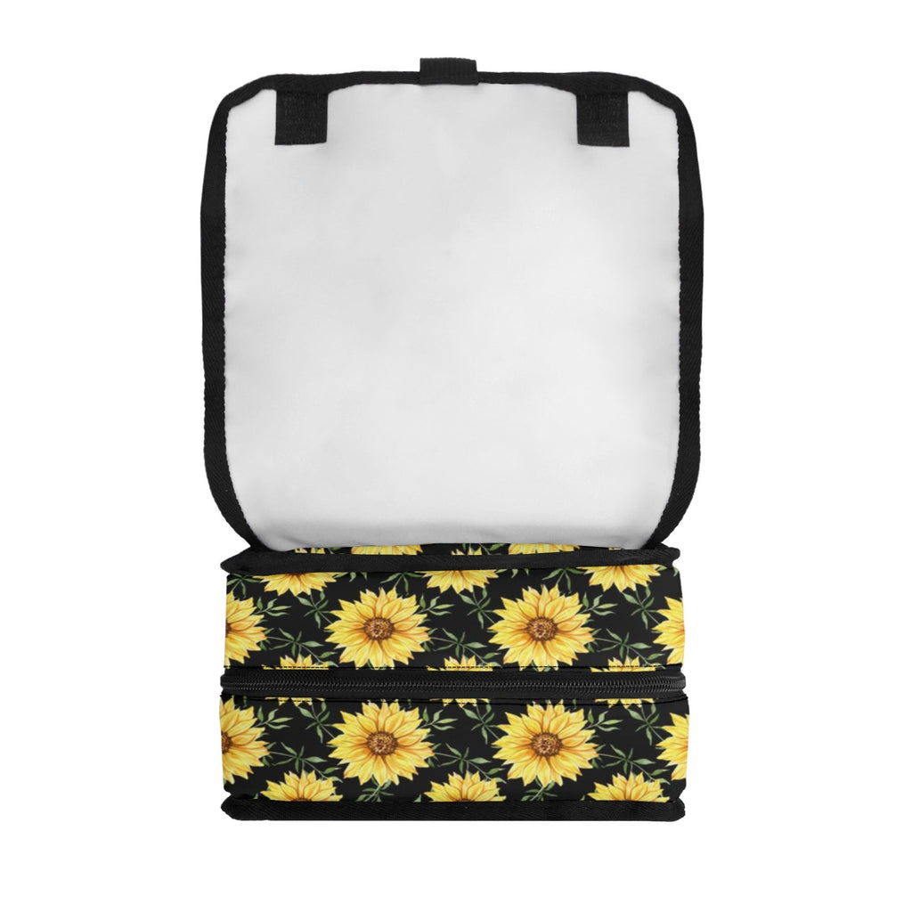 Painted Sunflowers Flip-top Lunch Bag Flip Top Lunch Bag Plants Printed Offshore