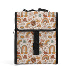 Peace And Love Flip-top Lunch Bag Default Title Flip Top Lunch Bag Printed Offshore Retro