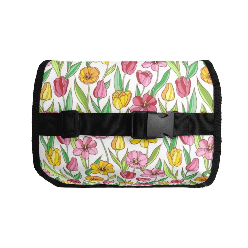 Pink And Yellow Floral Flip-top Lunch Bag Flip Top Lunch Bag Plants Printed Offshore
