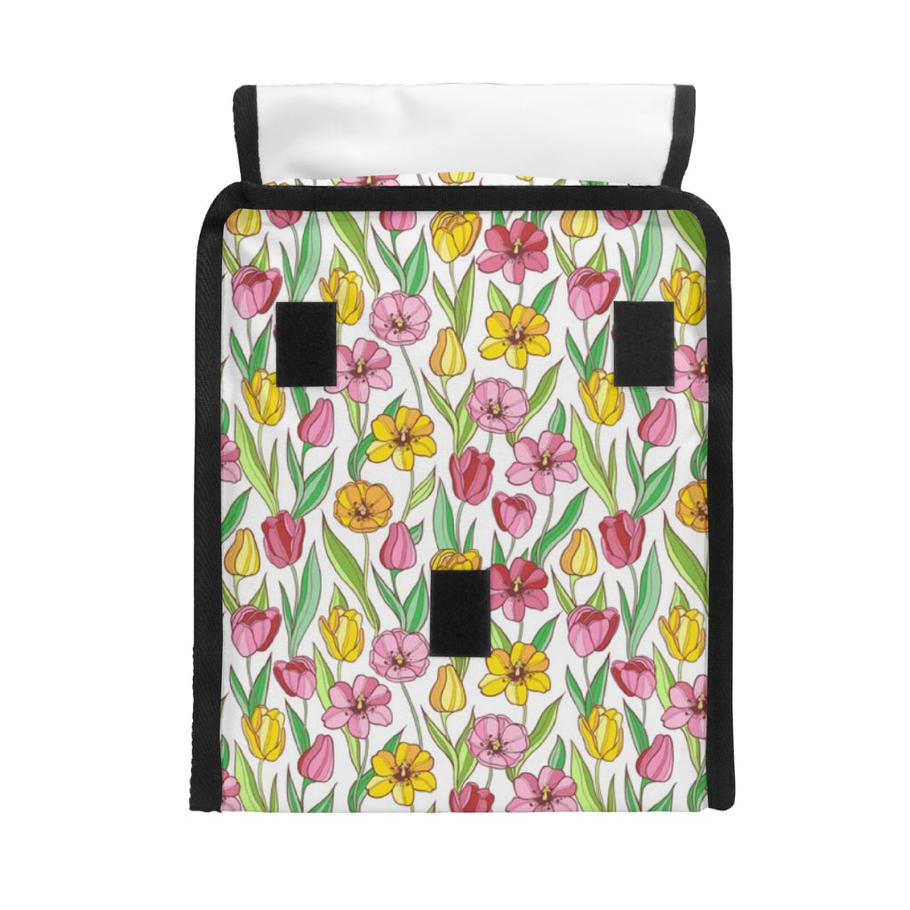 Pink And Yellow Floral Flip-top Lunch Bag Flip Top Lunch Bag Plants Printed Offshore