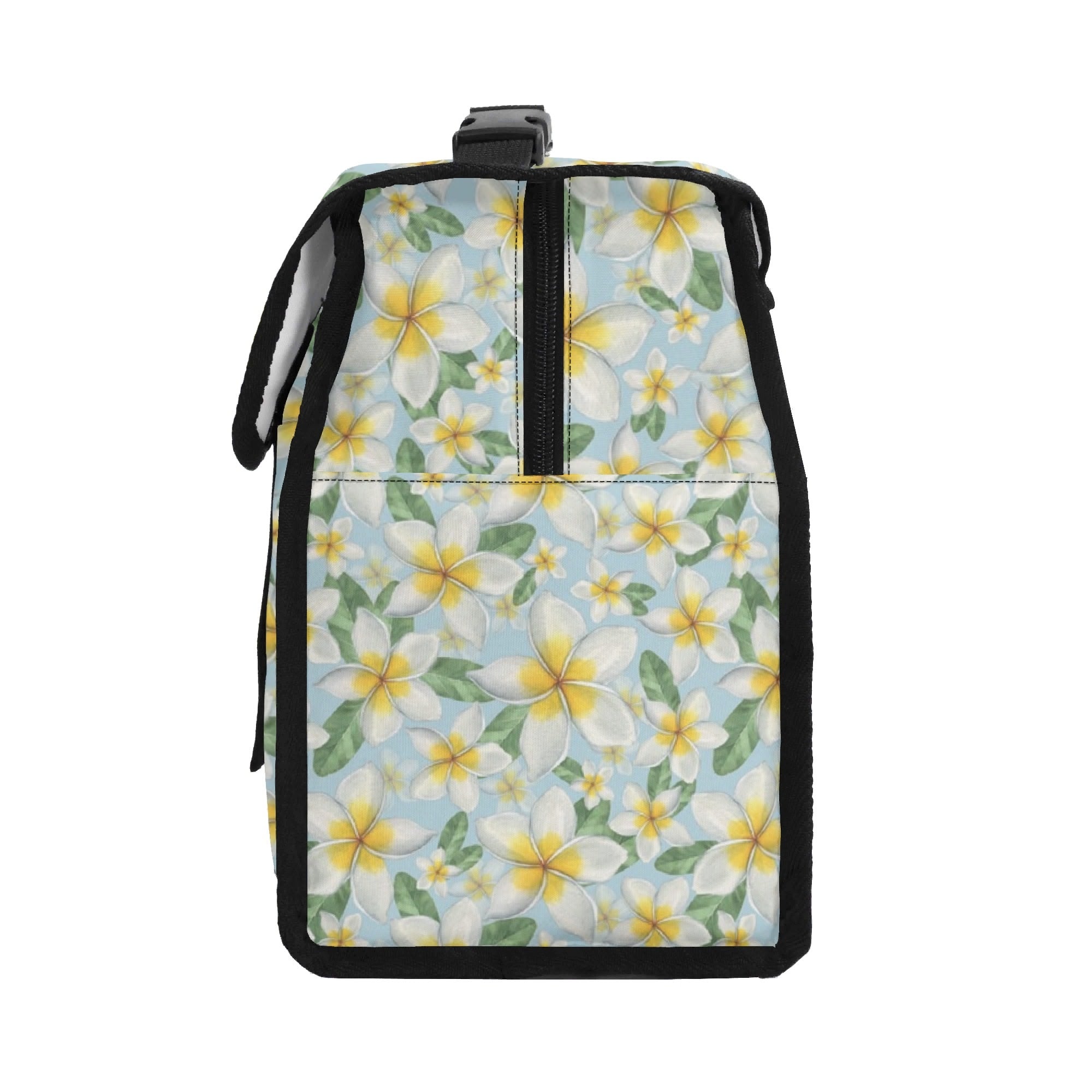 Delicate Frangipani Flip-top Lunch Bag Flip Top Lunch Bag Plants Printed Offshore