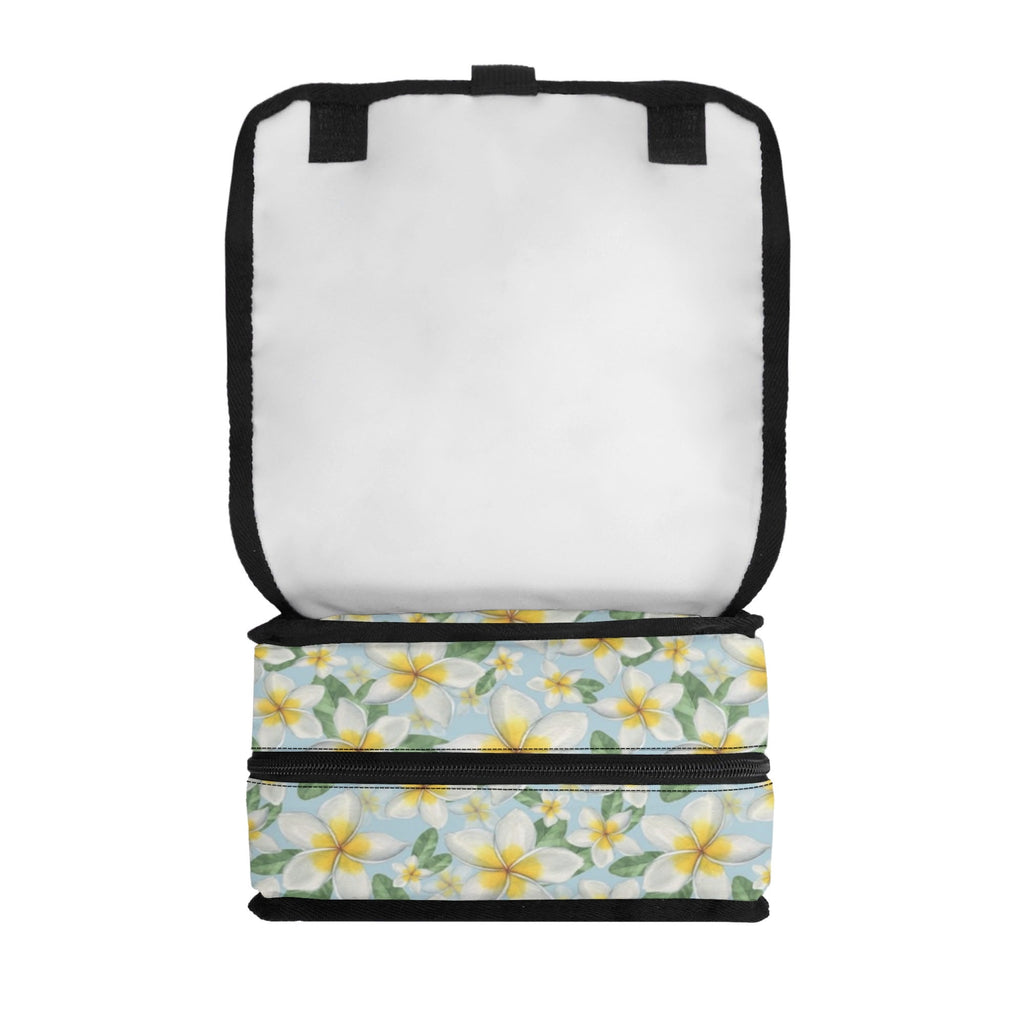 Delicate Frangipani Flip-top Lunch Bag Flip Top Lunch Bag Plants Printed Offshore