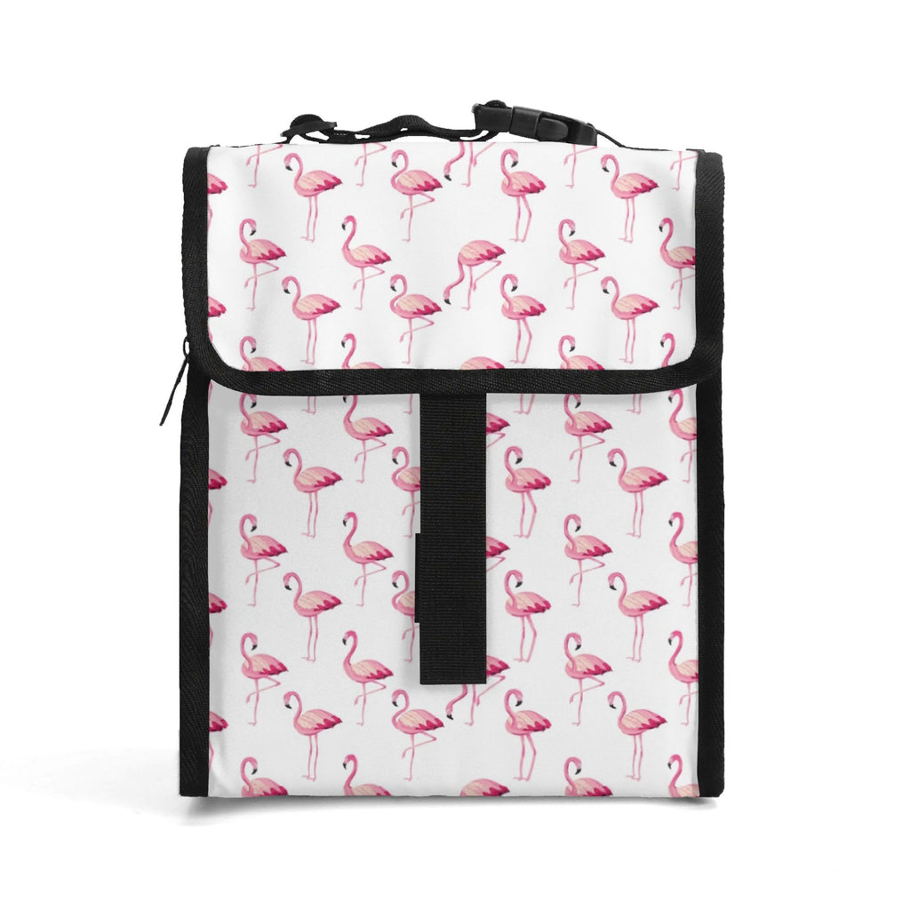 Flamingos Flip-top Lunch Bag Default Title Flip Top Lunch Bag animal Printed Offshore