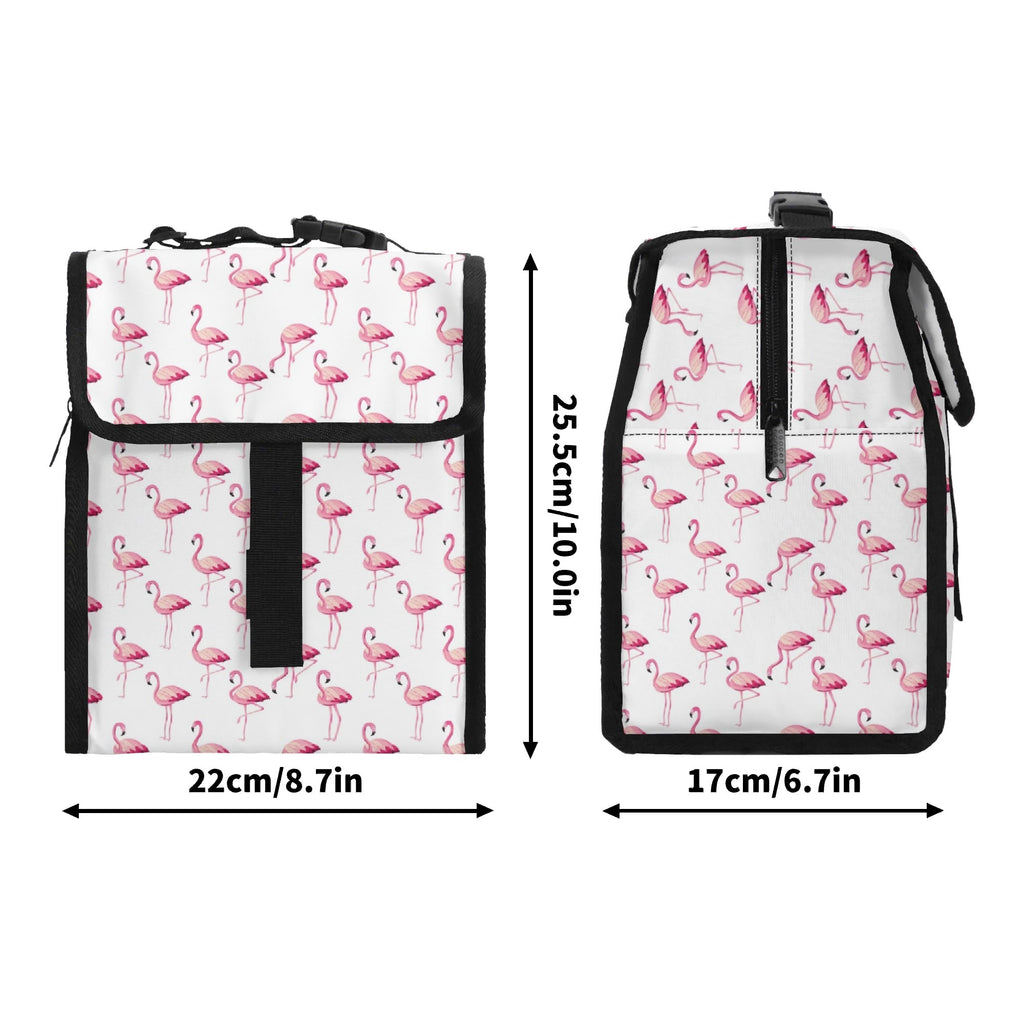 Flamingos Flip-top Lunch Bag Flip Top Lunch Bag animal Printed Offshore