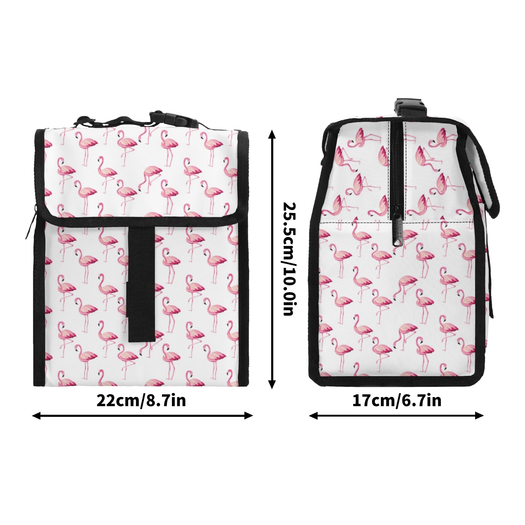 Flamingos Flip-top Lunch Bag Flip Top Lunch Bag animal Printed Offshore