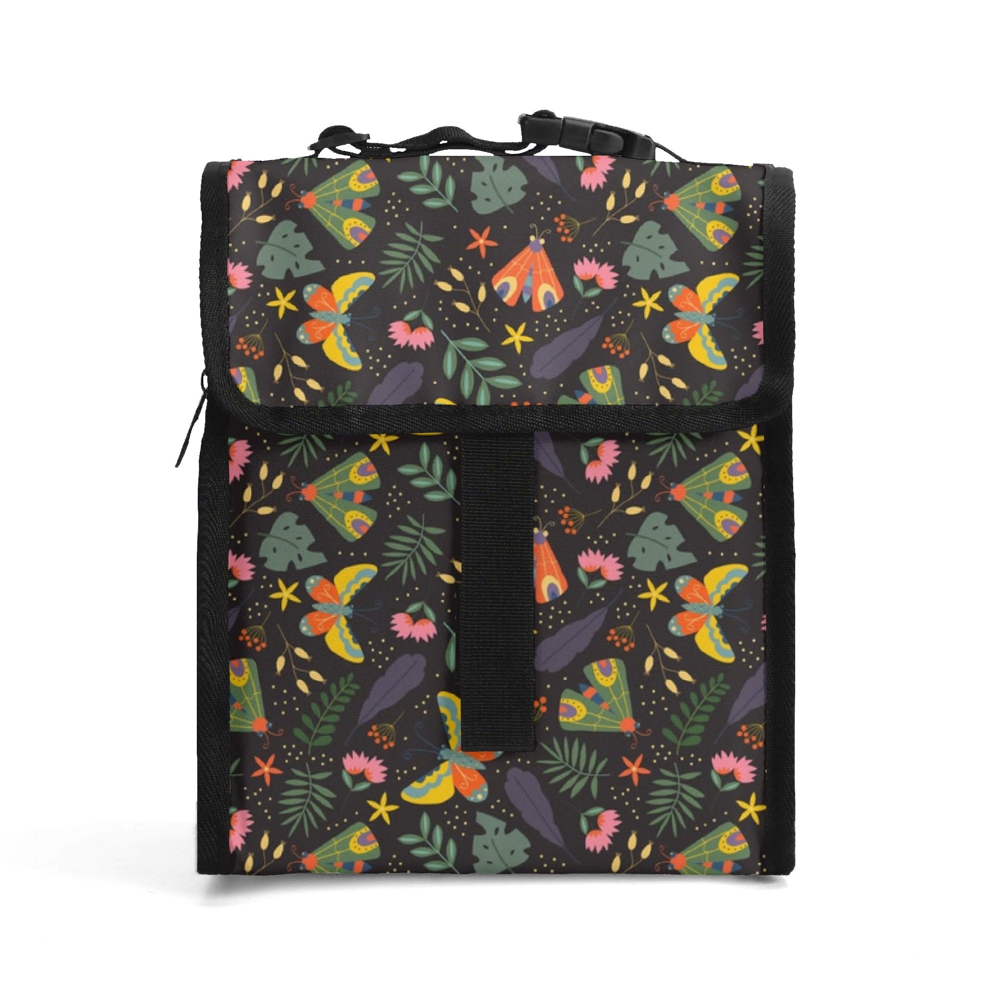 Dark Butterfly Flip-top Lunch Bag Default Title Flip Top Lunch Bag animal Printed Offshore