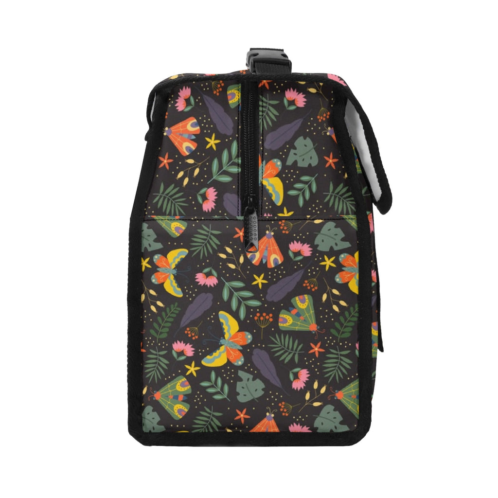 Dark Butterfly Flip-top Lunch Bag Flip Top Lunch Bag animal Printed Offshore