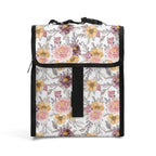 Painted Flowers Flip-top Lunch Bag Default Title Flip Top Lunch Bag Plants Printed Offshore