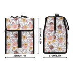 Painted Flowers Flip-top Lunch Bag Flip Top Lunch Bag Plants Printed Offshore