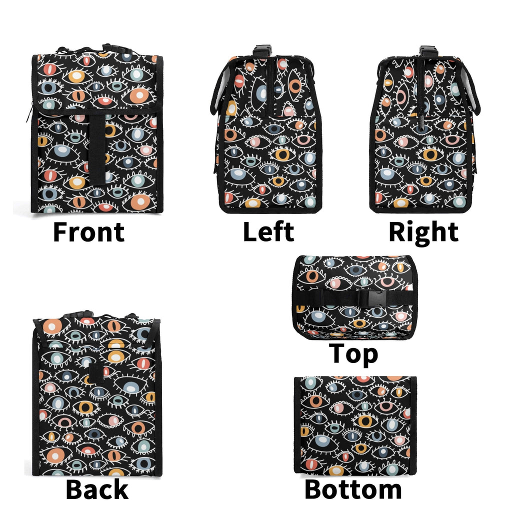 Eyes On Black Flip-top Lunch Bag Flip Top Lunch Bag Printed Offshore
