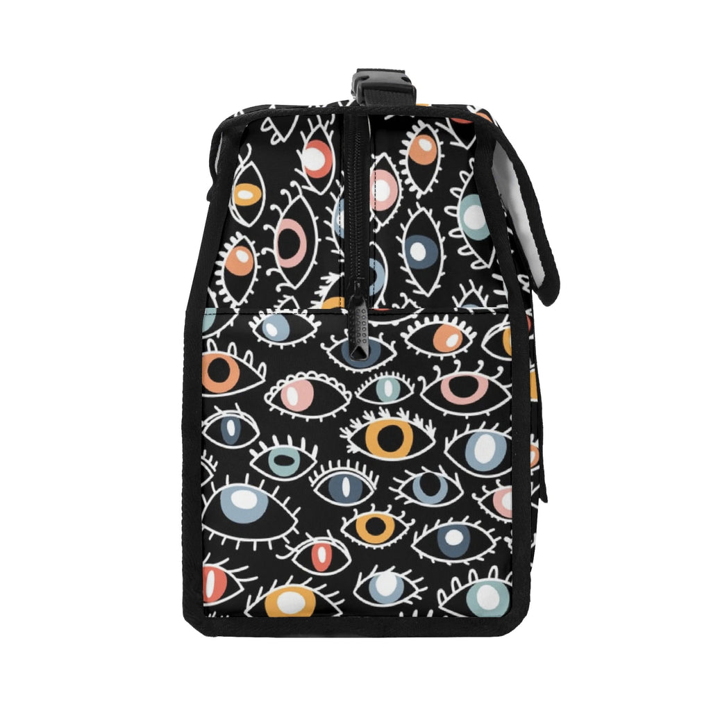 Eyes On Black Flip-top Lunch Bag Flip Top Lunch Bag Printed Offshore