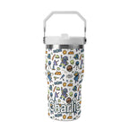 Personalised All About Space 20oz Stainless Steel Tumbler Screw On Lid With Straw Default Title Personalised 20oz Tumbler with Top Handle kids Printed Offshore Space