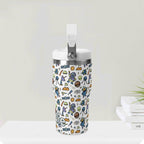 Personalised All About Space 20oz Stainless Steel Tumbler Screw On Lid With Straw Personalised 20oz Tumbler with Top Handle kids Printed Offshore Space