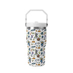 Personalised All About Space 20oz Stainless Steel Tumbler Screw On Lid With Straw Personalised 20oz Tumbler with Top Handle kids Printed Offshore Space