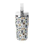 Personalised All About Space 20oz Stainless Steel Tumbler Screw On Lid With Straw Personalised 20oz Tumbler with Top Handle kids Printed Offshore Space