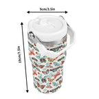 Personalised Pretty Moths And Butterflies 20oz Stainless Steel Tumbler Screw On Lid With Straw Personalised 20oz Tumbler with Top Handle animal Printed Offshore