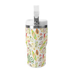 Personalised Tropical Surf 20oz Stainless Steel Tumbler Screw On Lid With Straw Personalised 20oz Tumbler with Top Handle Printed Offshore Surf
