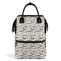 Pretty Moths And Butterflies Multi Pocket Backpack Default Title Multi Pocket Backpack animal Printed Offshore