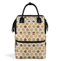 Round Pizzas On White Multi Pocket Backpack Default Title Multi Pocket Backpack Food Printed Offshore