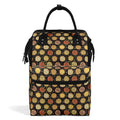 Round Pizzas On Black Multi Pocket Backpack Default Title Multi Pocket Backpack Food Printed Offshore