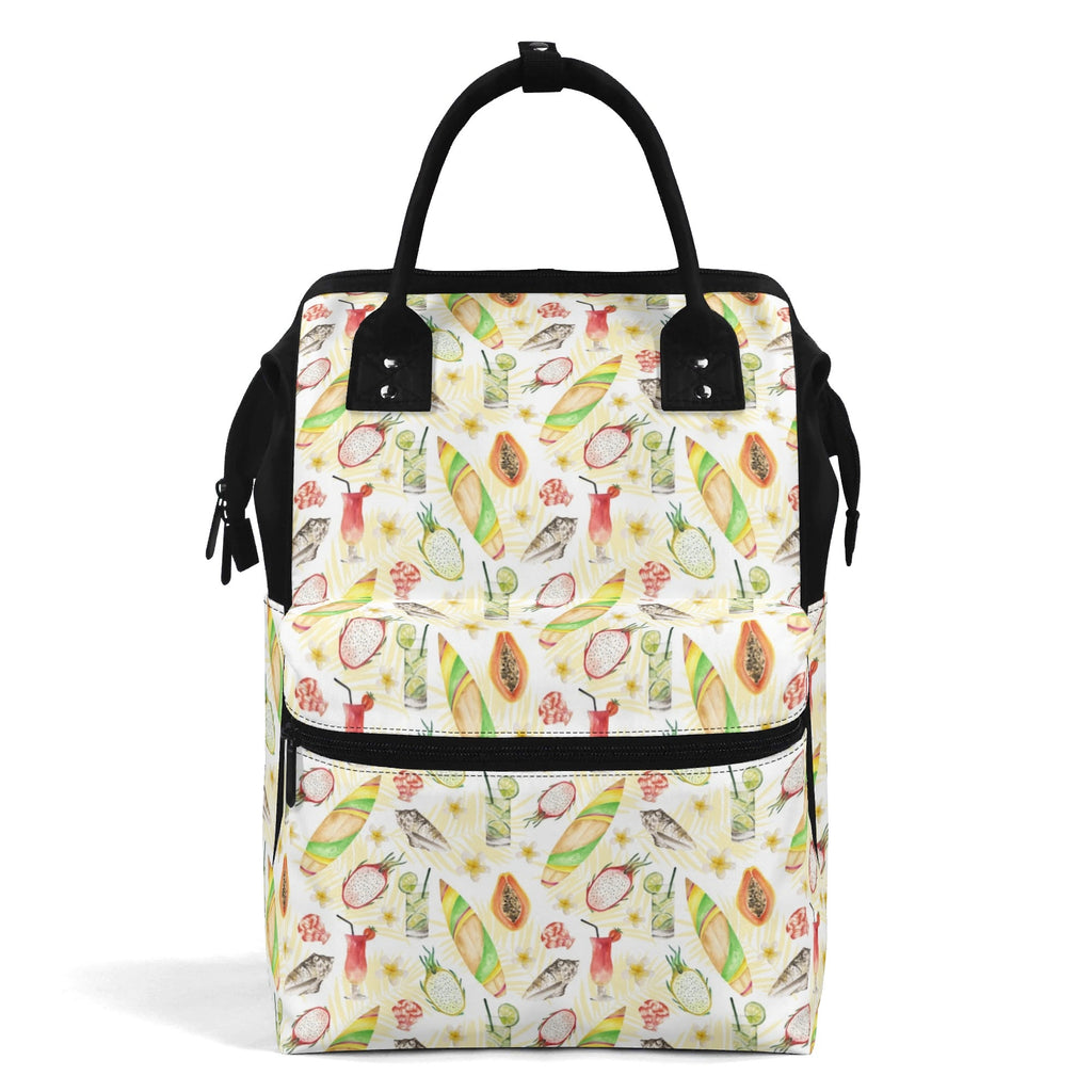 Tropical Surf Multi Pocket Backpack Default Title Multi Pocket Backpack Printed Offshore Surf