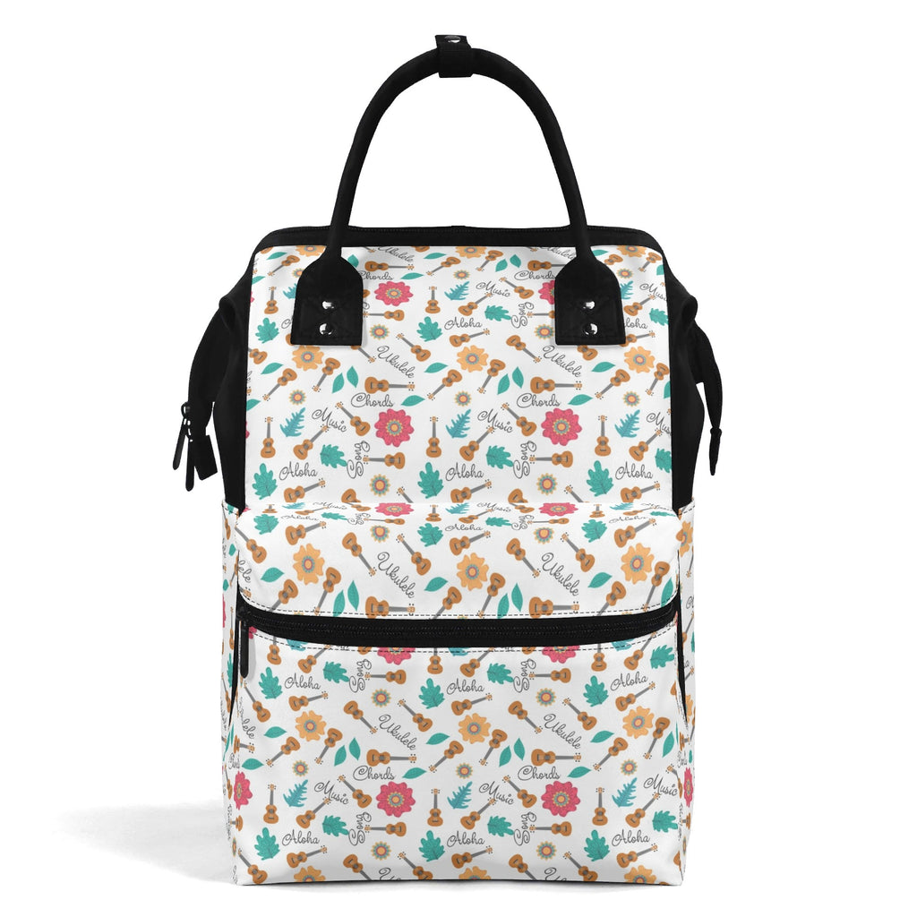 Ukulele Multi Pocket Backpack Default Title Multi Pocket Backpack Music Printed Offshore