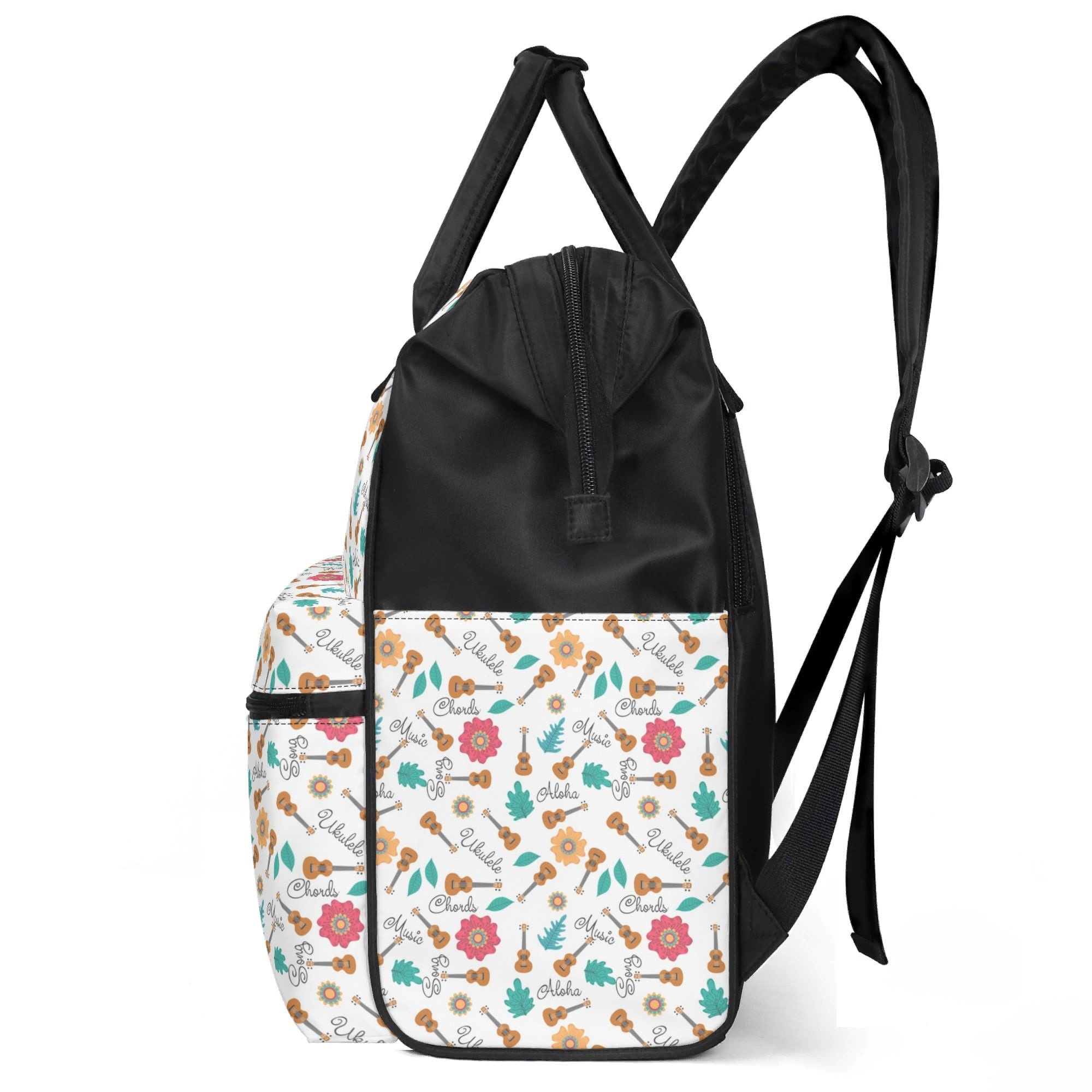 Ukulele Multi Pocket Backpack Multi Pocket Backpack Music Printed Offshore