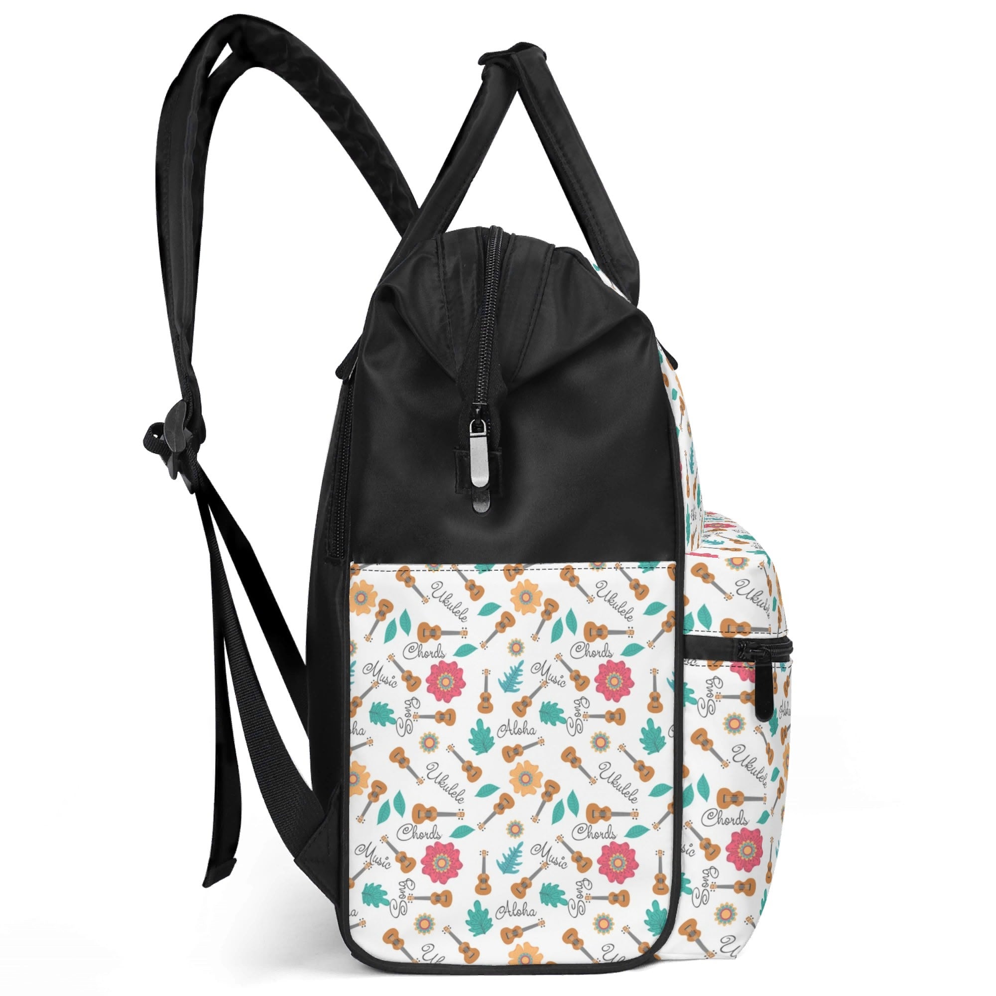 Ukulele Multi Pocket Backpack Multi Pocket Backpack Music Printed Offshore