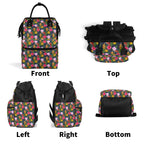 Tropical Floral Multi Pocket Backpack Multi Pocket Backpack Plants Printed Offshore