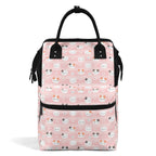 Pink Cats Multi Pocket Backpack Default Title Multi Pocket Backpack Printed Offshore