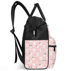 Pink Cats Multi Pocket Backpack Multi Pocket Backpack Printed Offshore