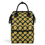 Painted Sunflower Multi Pocket Backpack Default Title Multi Pocket Backpack Plants Printed Offshore