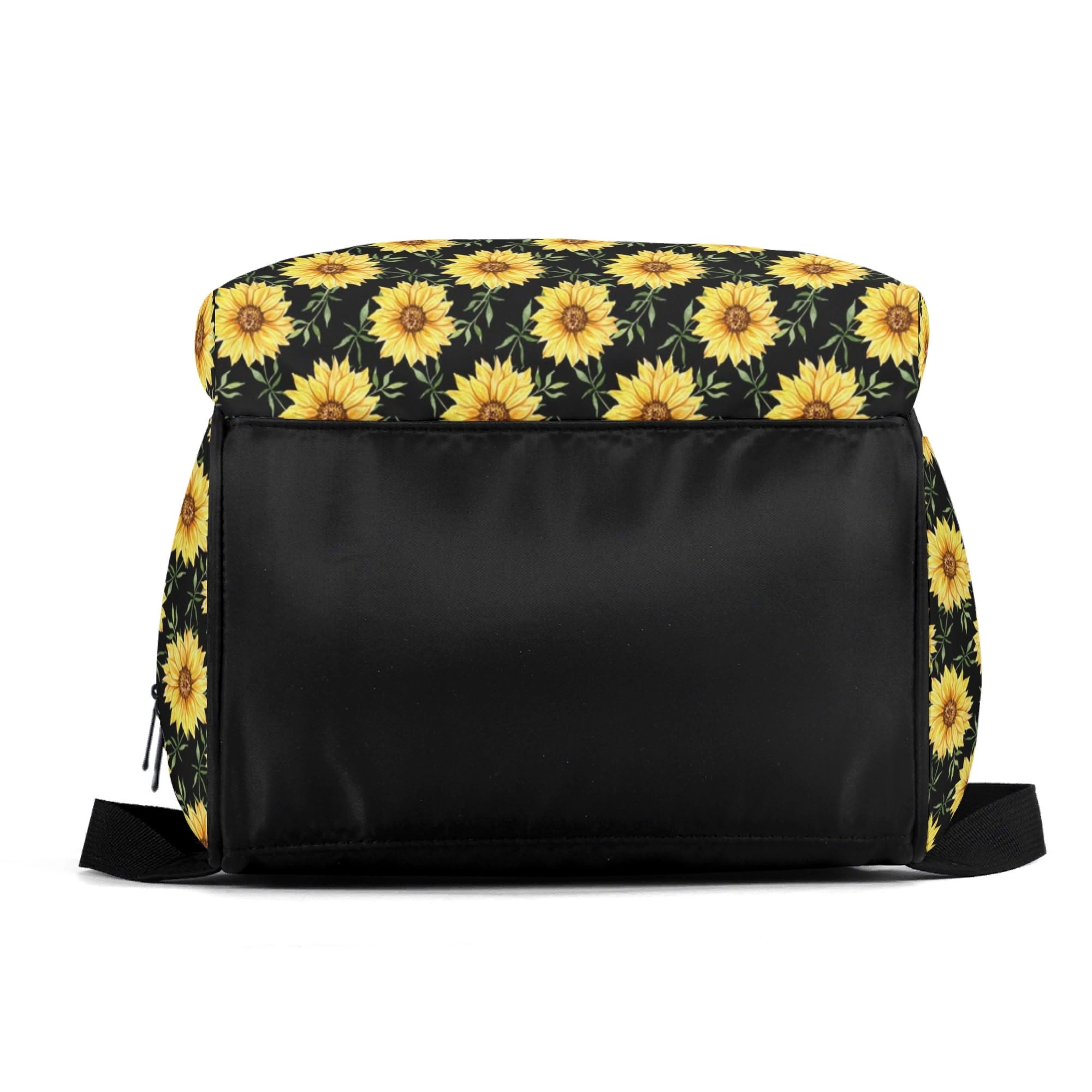 Painted Sunflower Multi Pocket Backpack Multi Pocket Backpack Plants Printed Offshore